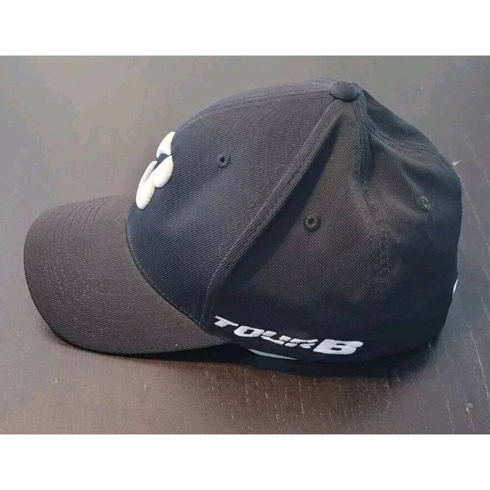 Bridgestone Tour B Day Hat 2024 Golf Cap Black W White Letters Golfing Size L XL
